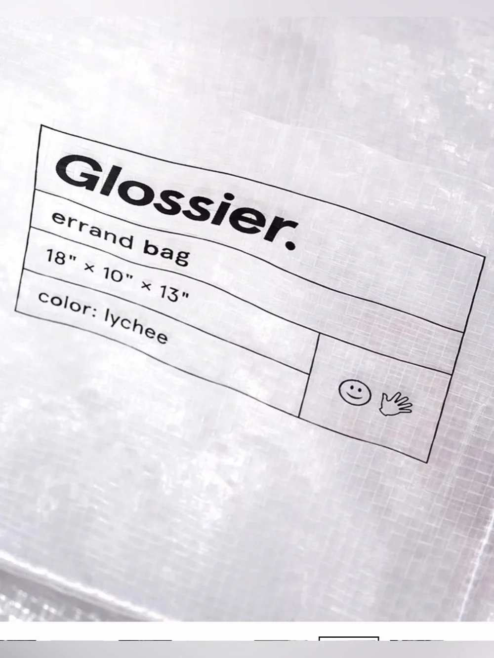 New, Glossier Errand Tote Bag, Pink Capsule Collection, Limited Edition